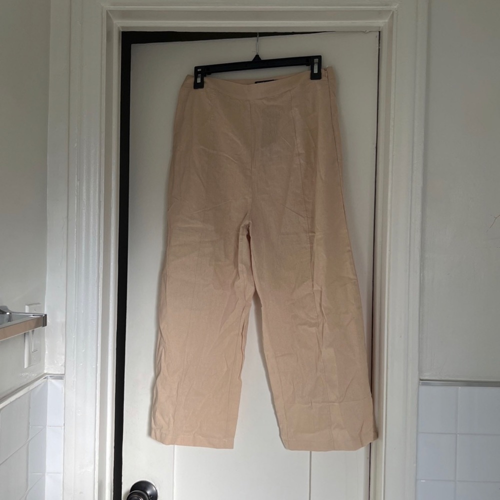 Nasty Gal Linen High Waisted Culotte